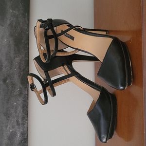 Forever 21 platform stiletto w cage style ankle straps